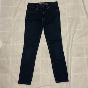 American Eagle Super Super Stretch High Rise Jegging Crop 6 long